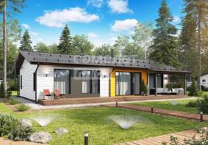 Дом 140м², 1-этажный, участок 8 сот.