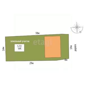 Дом 108м², 1-этажный, участок 6 сот.