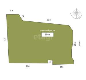 Дом 276м², 3-этажный, участок 11 сот.