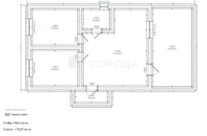 Дом 64м², 1-этажный, участок 5 сот.