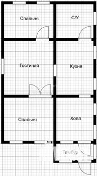 Дом 80м², 1-этажный, участок 10 сот.
