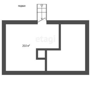 Дом 59м², 2-этажный, участок 4 сот.