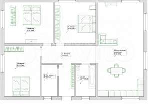 Дом 86м², 1-этажный, участок 7 сот.
