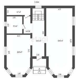 Дом 269м², 2-этажный, участок 7 сот.