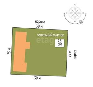 Дом 119м², 1-этажный, участок 8 сот.