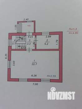 Дом 93м², 2-этажный, участок 6 сот.