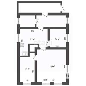 Дом 41м&sup2;, 1-этажный, участок 5 сот.  