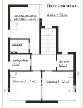 Коттедж 212м², 3-этажный, участок 0 сот.  