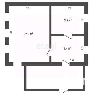 Дом 41м², 1-этажный, участок 8 сот.  