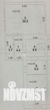 Дом 60м², 1-этажный, участок 4 сот.  