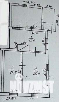 Дом 40м&sup2;, 1-этажный, участок 6 сот.  