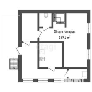 Дом 130м², 2-этажный, участок 13 сот.  