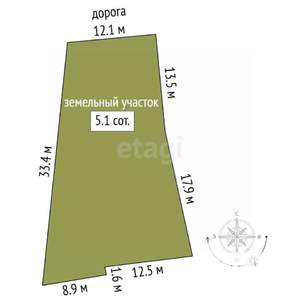 Дача 20м², 2-этажный, участок 5 сот.  