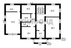 Дом 457м&sup2;, 2-этажный, участок 15 сот.  