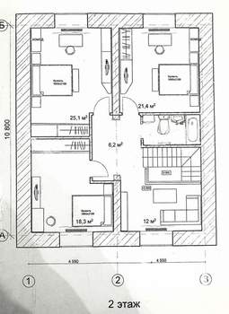 Дом 260м², 3-этажный, участок 10 сот.  