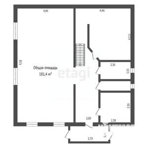 Дом 181м², 2-этажный, участок 12 сот.  