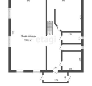 Дом 181м², 2-этажный, участок 12 сот.  