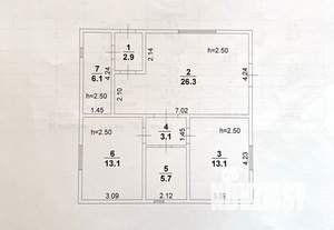 Дом 70м², 1-этажный, участок 11 сот.  
