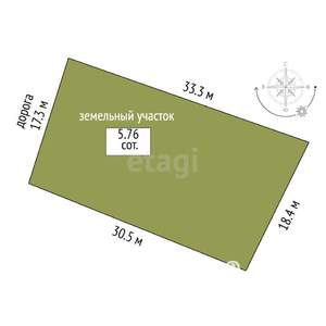 Дом 16м&sup2;, 1-этажный, участок 6 сот.  