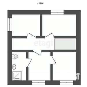 Дом 92м&sup2;, 2-этажный, участок 5 сот.  