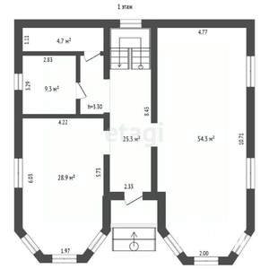 Дом 269м², 2-этажный, участок 7 сот.  