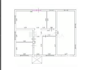 Дом 100м&sup2;, 1-этажный, участок 7 сот.  