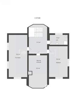 Дом 370м&sup2;, 3-этажный, участок 27 сот.  