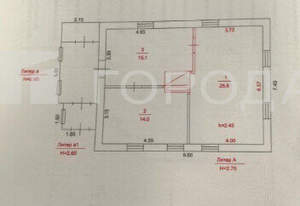 Дом 55м&sup2;, 1-этажный, участок 6 сот.  