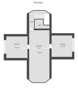 Дом 370м², 4-этажный, участок 27 сот.  