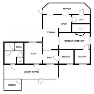 Дом 83м², 1-этажный, участок 9 сот.  