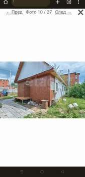 Дом 80м&sup2;, 1-этажный, участок 8 сот.  