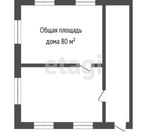 Дача 80м², 2-этажный, участок 9 сот.  