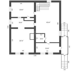 Дом 411м², 3-этажный, участок 7 сот.  