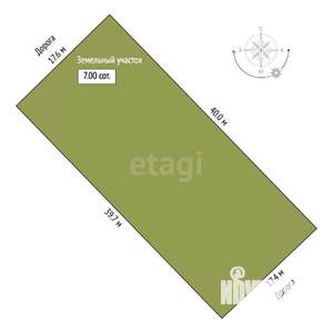 Дом 288м&sup2;, 3-этажный, участок 7 сот.  