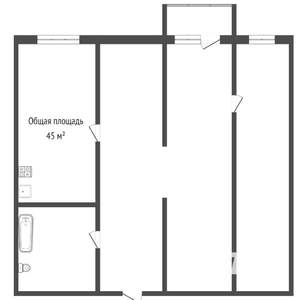 2-к квартира, на длительный срок, 47м2, 1/11 этаж