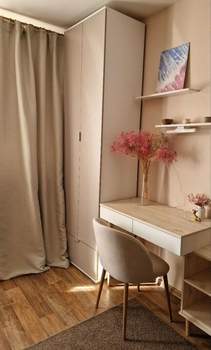 Студия квартира, на длительный срок, 36м2, 4/9 этаж