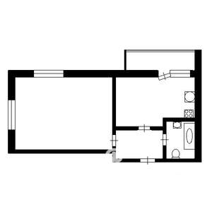 1-к квартира, на длительный срок, 40м2, 4/10 этаж