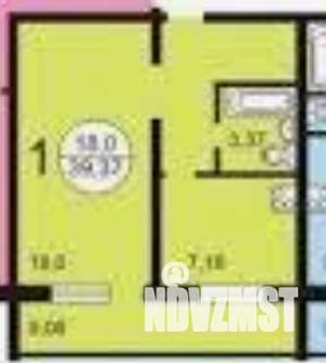 1-к квартира, на длительный срок, 37м2, 4/10 этаж