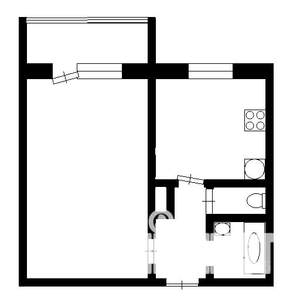 1-к квартира, на длительный срок, 36м2, 9/10 этаж
