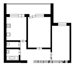 2-к квартира, на длительный срок, 52м2, 4/9 этаж