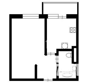 1-к квартира, на длительный срок, 37м2, 4/10 этаж