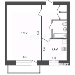 1-к квартира, на длительный срок, 29м2, 8/9 этаж