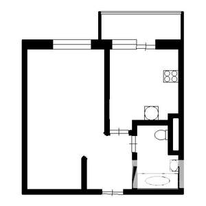 1-к квартира, на длительный срок, 35м2, 14/17 этаж