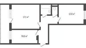 1-к квартира, на длительный срок, 35м2, 6/17 этаж