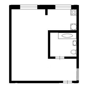 1-к квартира, на длительный срок, 25м2, 1/5 этаж