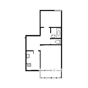 2-к квартира, на длительный срок, 52м2, 2/6 этаж