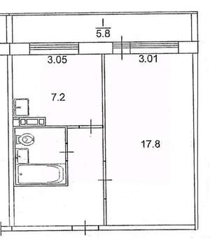 1-к квартира, на длительный срок, 35м2, 14/17 этаж