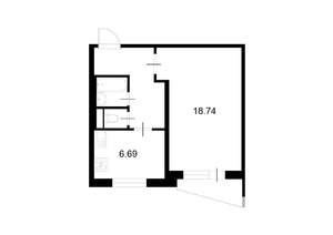 1-к квартира, на длительный срок, 35м2, 1/5 этаж