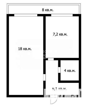 1-к квартира, вторичка, 35м2, 14/17 этаж