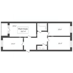 3-к квартира, вторичка, 69м2, 4/23 этаж